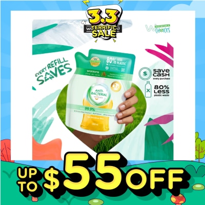 WATSONS Anti-Bacterial Protecting Fine Foaming Hand Wash Refill Pack (For Sensitive Skin) 285ml