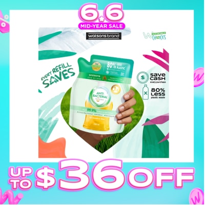 WATSONS - Anti-Bacterial Protecting Fine Foaming Hand Wash Refill Pack (For Sensitive Skin) 285ml