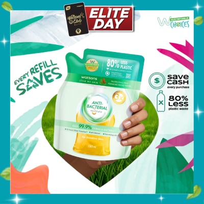 WATSONS Anti Bacterial Protecting Fine Foaming Hand Wash Refill Pack (For Sensitive Skin) 285ml image