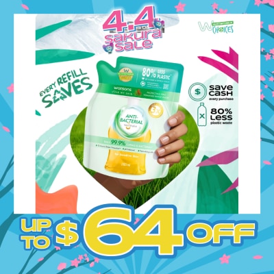 WATSONS - Anti-Bacterial Protecting Fine Foaming Hand Wash Refill Pack (For Sensitive Skin) 285ml