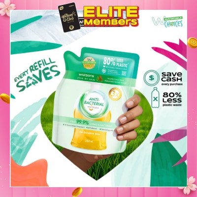 WATSONS Anti-Bacterial Protecting Fine Foaming Hand Wash Refill Pack (For Sensitive Skin) 285ml