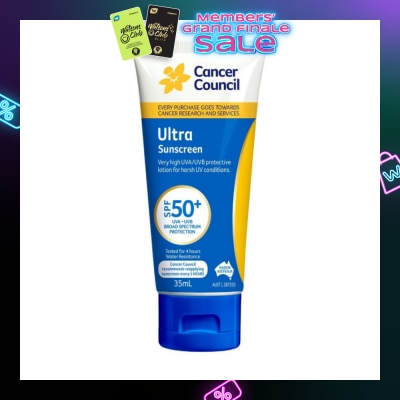 CANCER COUNCIL Ultra Sunscreen SPF50+ UVA/UVB (Protective Lotion For Harsh UV Conditions) 35ml