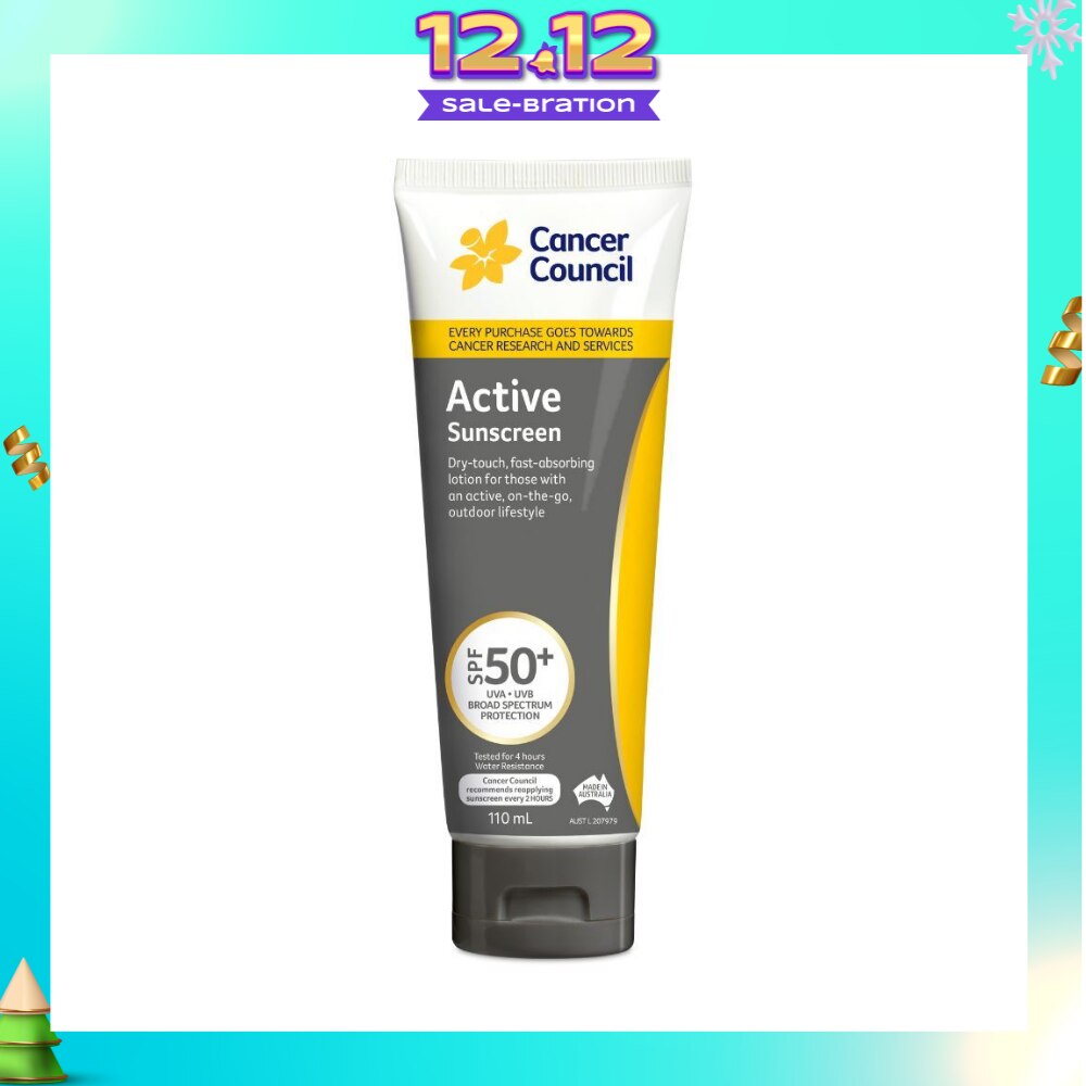 Active Sunscreen SPF50+ UVA/UVB (Fast-Absorbing) 110ml