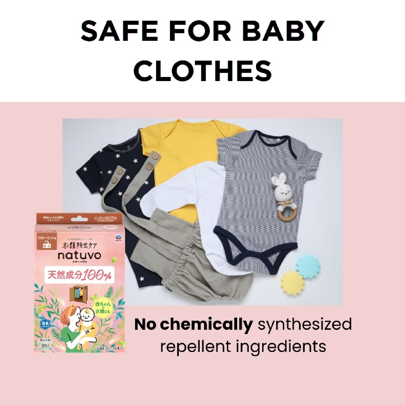 Natuvo Closet Moth Repellent & Air Freshener 3s