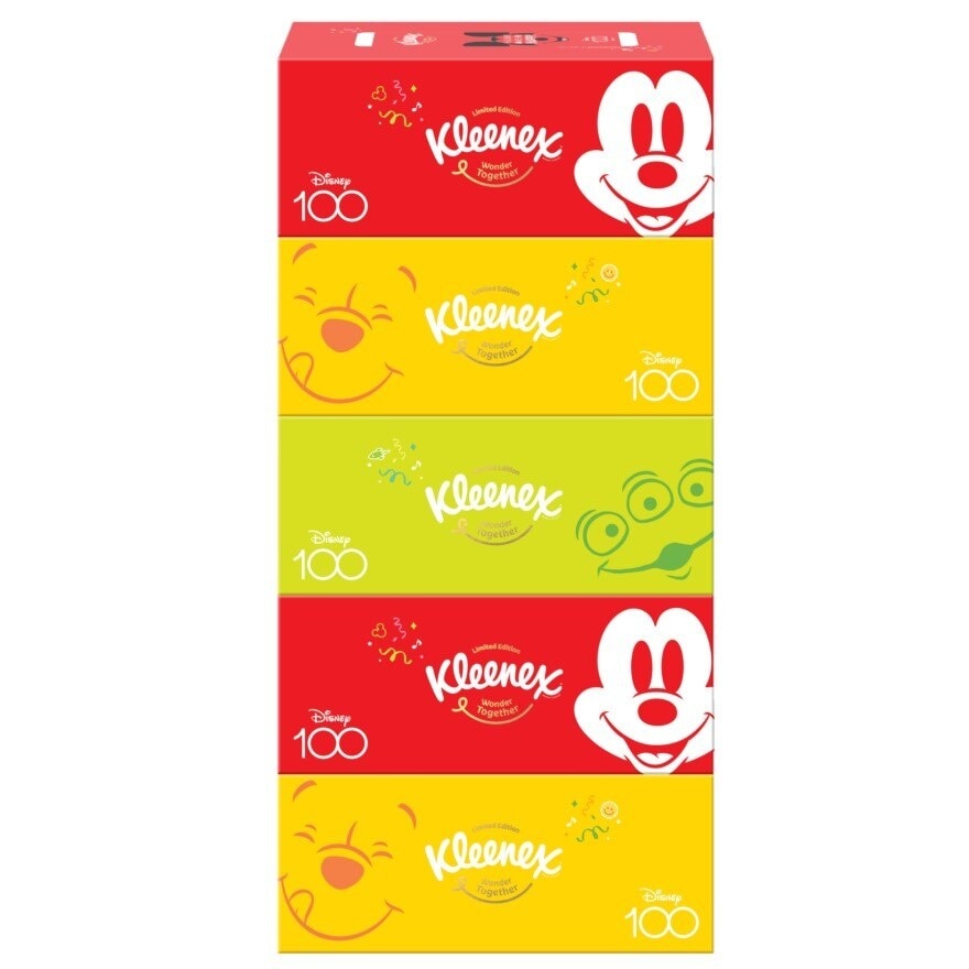 Limted Edition Disney 100 3ply Ultra Soft Facial Tissue Box B 90s x 5 Boxes (per pack)