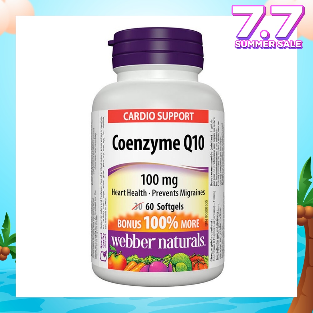 Coenzyme Q10 100mg 60's Softgels