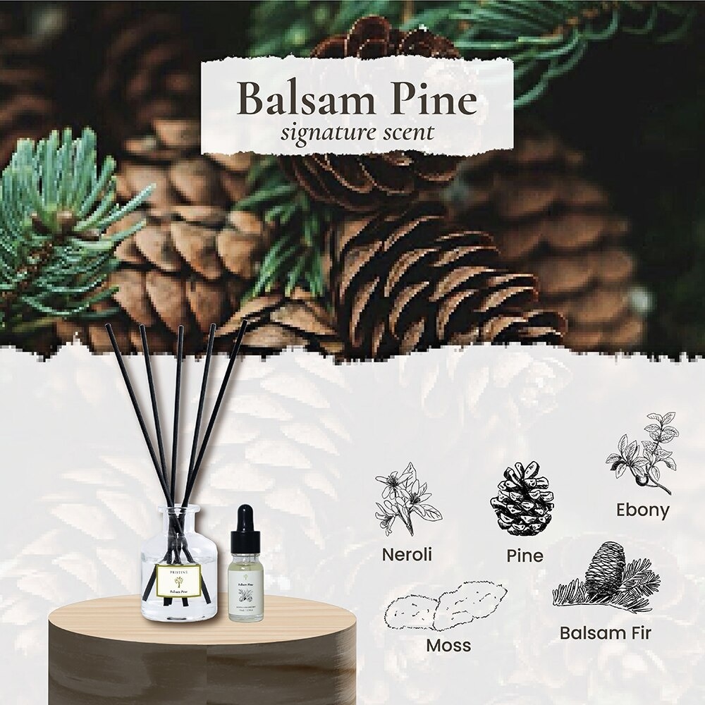 Reed Diffuser 4th Signature Scent Balsam Pine (Intensely Balsamic Aroma) 50ml