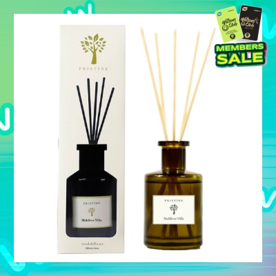 PRISTINE Reed Diffuser Hotel Series Maldives Villa (The Ocean Breeze With Top Notes Of Floral & Ocean Blend & Citrus Freshness Of Grapefruit) 180ml