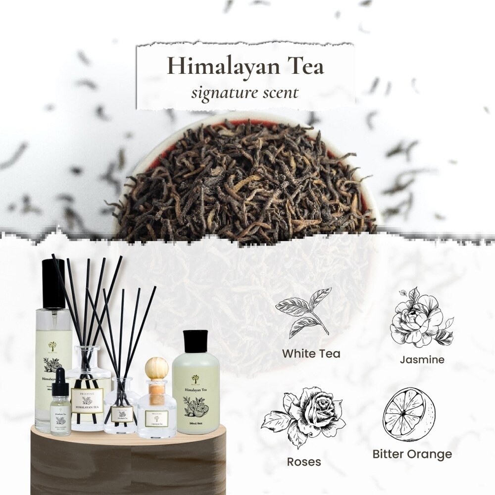 Reed Diffuser 1st Singature Scent Himalayan Tea (The Feelings Of Purity & Classy) 180ml