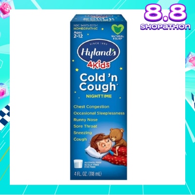 HYLAND'S 5 Kids Cold 'n Cough Night-time (Ages 2-12)  118ml