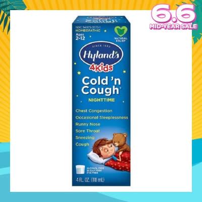 HYLAND'S 5 Kids Cold 'n Cough Night-time (Ages 2-12)  118ml