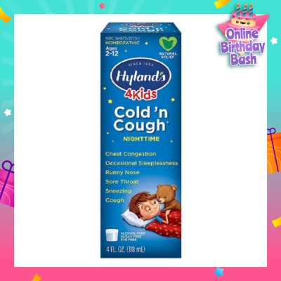 HYLAND'S 5 Kids Cold 'n Cough Night-time (Ages 2-12)  118ml