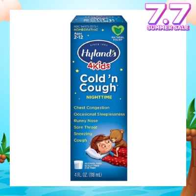 HYLAND'S 5 Kids Cold 'n Cough Night-time (Ages 2-12)  118ml