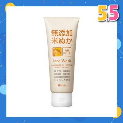 ROSETTE NoAdditive Rice Bran Face Wash 120g