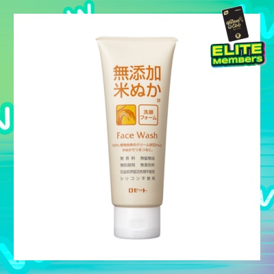 ROSETTE NoAdditive Rice Bran Face Wash 120g