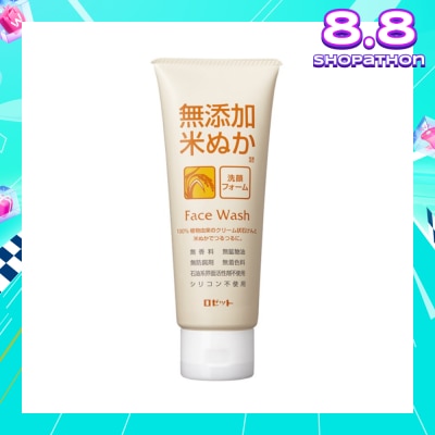 ROSETTE NoAdditive Rice Bran Face Wash 120g