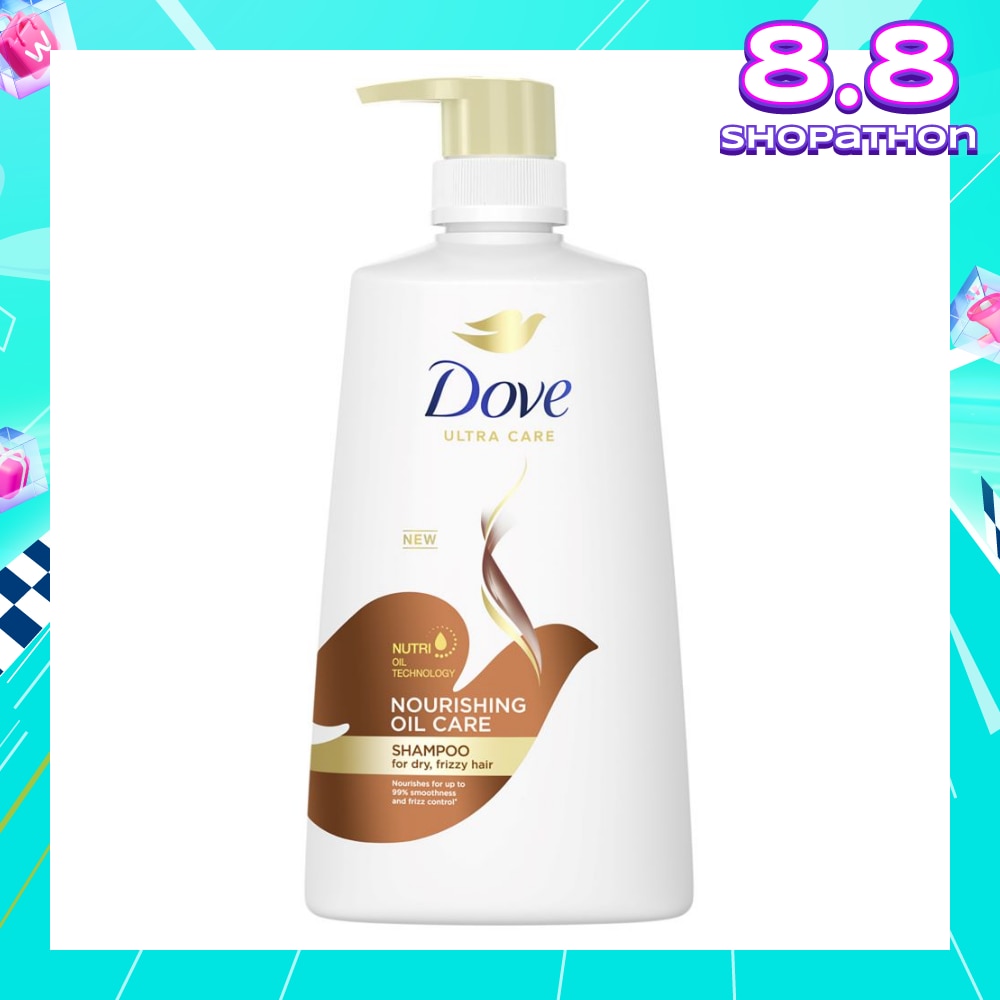 Dove Nourishing Oil Care Shampoo 680ml (For dry, frizzy hair)
