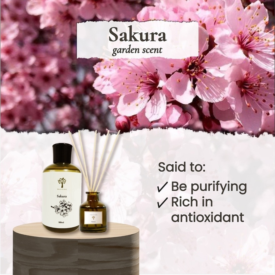 Garden Series Scent Sakura Refill (For Purifying & Rich In Antioxidant) 180ml