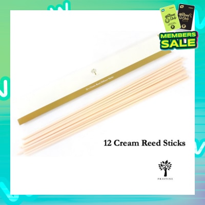 PRISTINE Pristine Fibre Reed Sticks Unscented Cream (26cm x 4mm) 12s