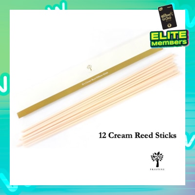 PRISTINE Pristine Fibre Reed Sticks Unscented Cream (26cm x 4mm) 12s