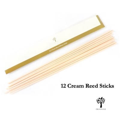 PRISTINE Pristine Fibre Reed Sticks Unscented Cream (26cm x 4mm) 12s