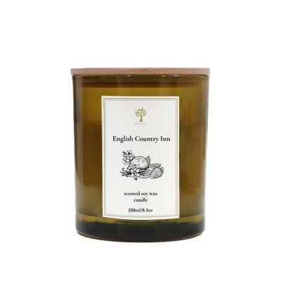 PRISTINE Soy Wax Candle Hotel Series Scent English Country Inn (Sweet Floral Freshness) 250g