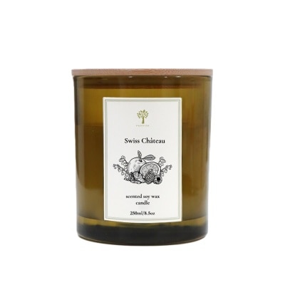 PRISTINE Soy Wax Candle Hotel Series Scent Swiss Château (A Breath Of Fresh Air & Spring Sweetness) 250g