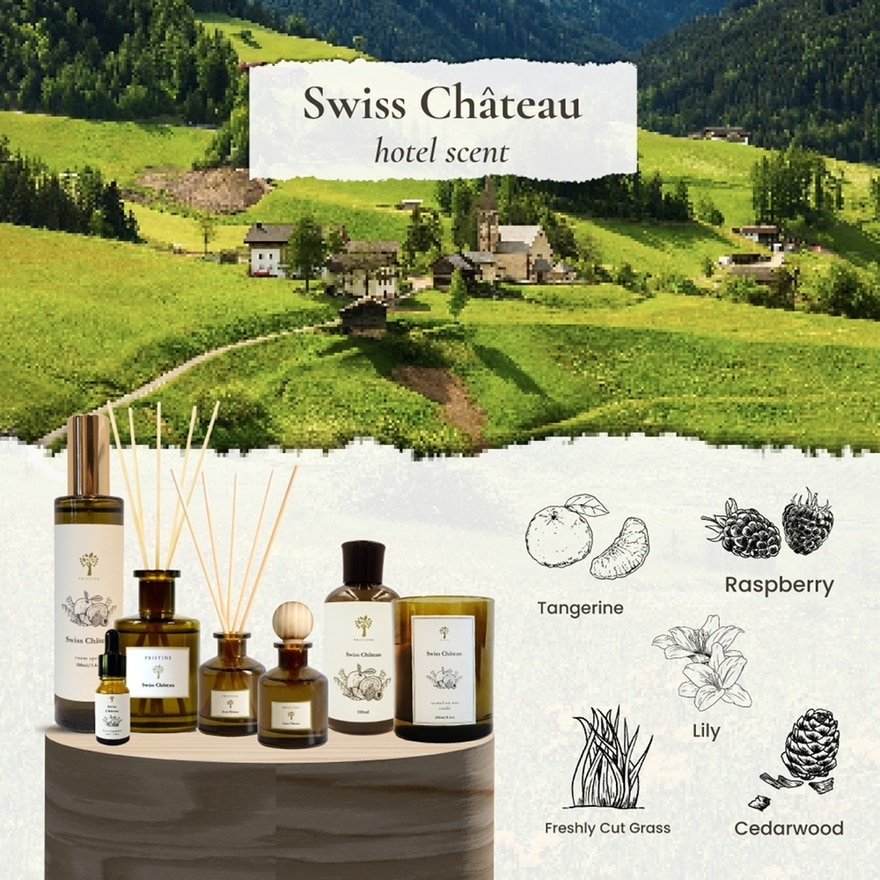 Aroma Concentrate Hotel Series Scent Swiss Château (A Breath Of Fresh Air & Spring Sweetness) Water Soluble Extract For Electronic Diffuser 10ml