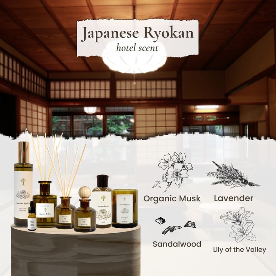 Aroma Concentrate Hotel Series Scent Japanese Ryokan (Natural Hot Springs) Water Soluble Extract For Electronic Diffuser 10ml