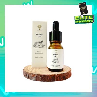 PRISTINE Aroma Concentrate Hotel Series Scent Maldives Villa (The Ocean Breeze With Top Notes Of Floral & Ocean Blend & Citrus Freshness Of Grapefruit) Water Soluble Extract For Electronic Diffuser 10ml
