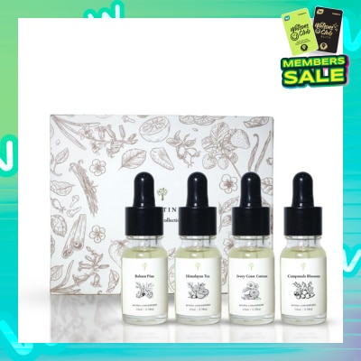 PRISTINE Aroma Concentrate Signature Scent Set (Ivory Coast Cotton, Balsam Pine, Campanula Blossom & Himalayan Tea) 4s