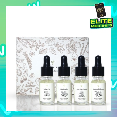 PRISTINE Aroma Concentrate Signature Scent Set (Ivory Coast Cotton, Balsam Pine, Campanula Blossom & Himalayan Tea) 4s