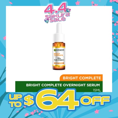 GARNIER - Bright Complete Overnight Serum 15ml