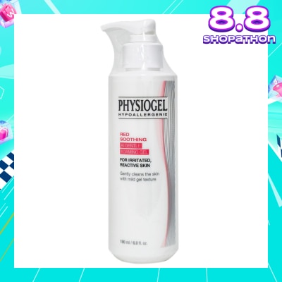 PHYSIOGEL Hypoallergenic Red Soothing Ai Gentle Foaming Gel (For Irritated & Reactive Skin) 180ml