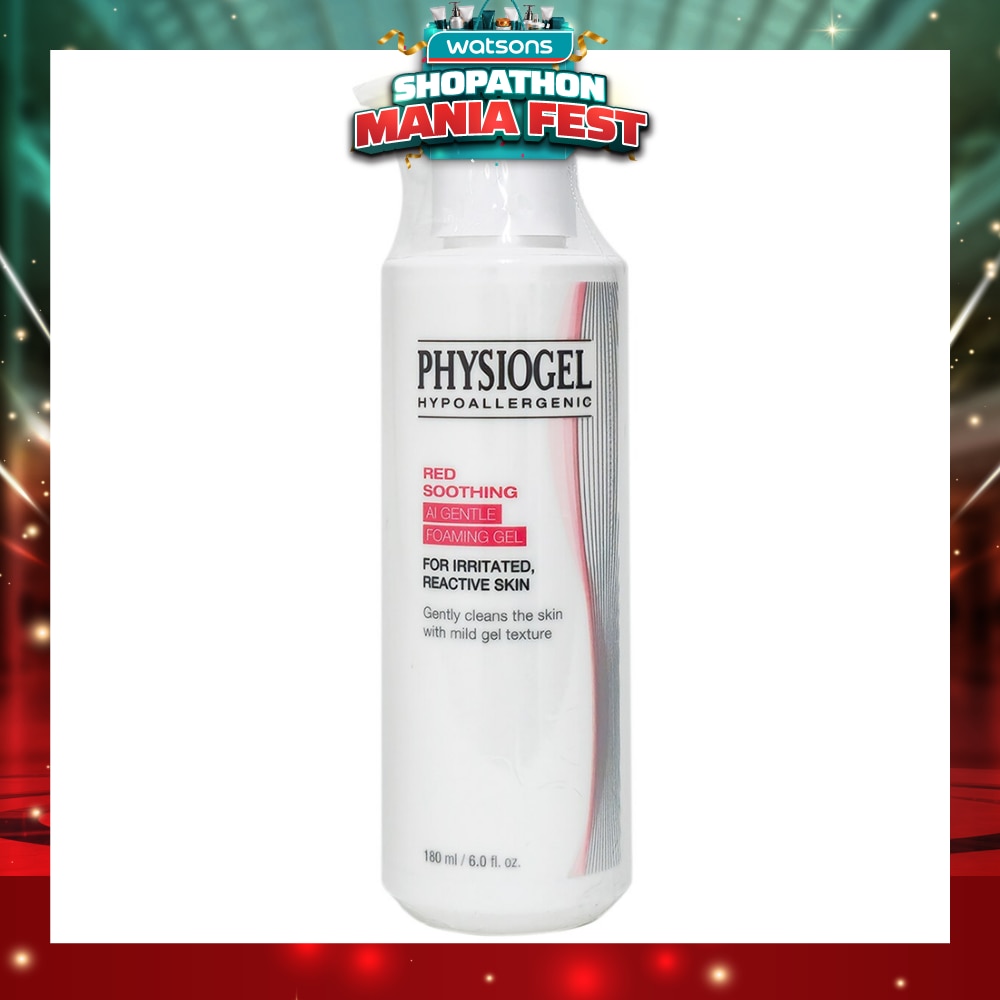 Hypoallergenic Red Soothing Ai Gentle Foaming Gel (For Irritated & Reactive Skin) 180ml (Expiry: Apr`2027)