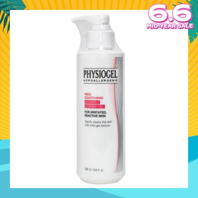 PHYSIOGEL Hypoallergenic Red Soothing Ai Gentle Foaming Gel (For Irritated & Reactive Skin) 180ml