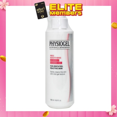 PHYSIOGEL Hypoallergenic Red Soothing Ai Gentle Foaming Gel (For Irritated & Reactive Skin) 180ml