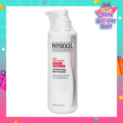 PHYSIOGEL Hypoallergenic Red Soothing Ai Gentle Foaming Gel (For Irritated & Reactive Skin) 180ml