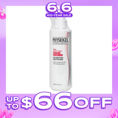 PHYSIOGEL - Hypoallergenic Red Soothing Ai Gentle Foaming Gel (For Irritated & Reactive Skin) 180ml (Expiry: Apr`2027)