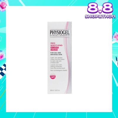 PHYSIOGEL Hypoallergenic Red Soothing AI Light Cream (For Oily & Irritated Skin) 50ml