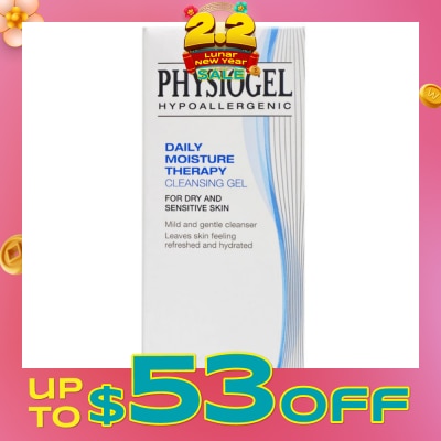 PHYSIOGEL Hypoallergenic Daily Moisture Therapy Cleansing Gel (For Dry & Sensitive Skin) 150ml