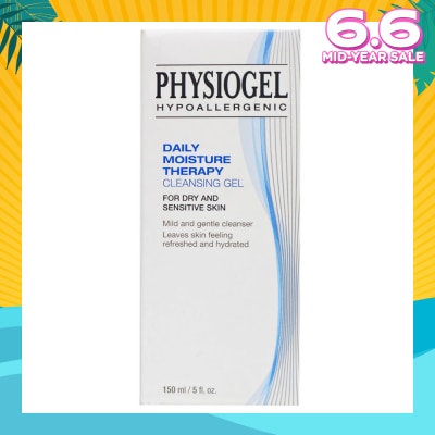 PHYSIOGEL Hypoallergenic Daily Moisture Therapy Cleansing Gel (For Dry & Sensitive Skin) 150ml