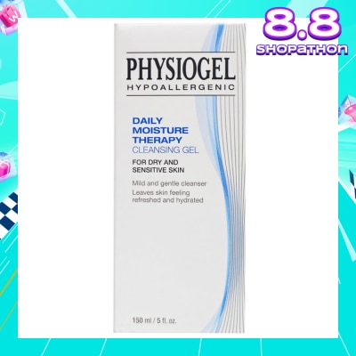 PHYSIOGEL Hypoallergenic Daily Moisture Therapy Cleansing Gel (For Dry & Sensitive Skin) 150ml