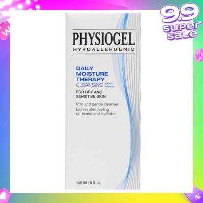 PHYSIOGEL Hypoallergenic Daily Moisture Therapy Cleansing Gel (For Dry & Sensitive Skin) 150ml