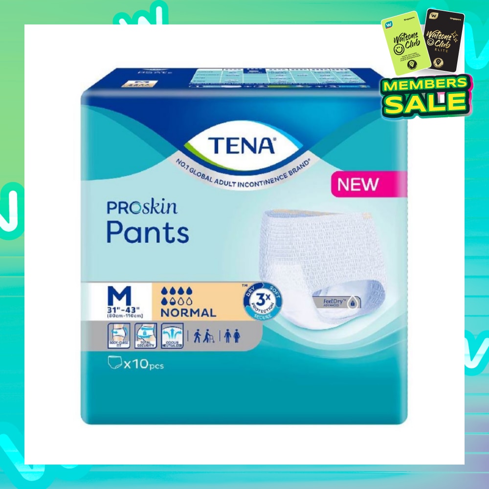 TENA Pants Normal Adult Diapers Size M 10s
