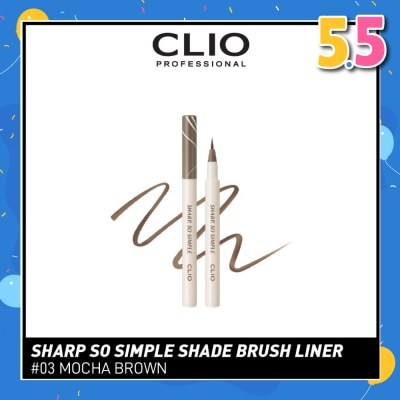 CLIO So Simple Shade Brush Liner 03 Mocha Brown 1s