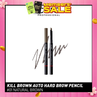 CLIO Kill Brown Auto Hard Brow Pencil 01 Natural Brown 1s
