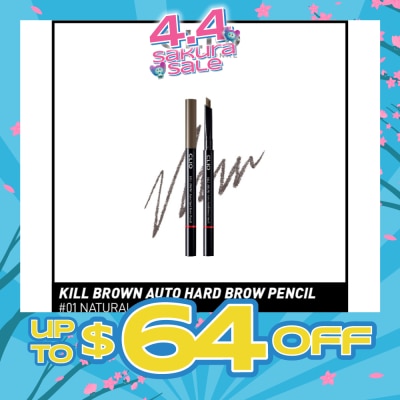 CLIO - Kill Brown Auto Hard Brow Pencil 01 Natural Brown 1s