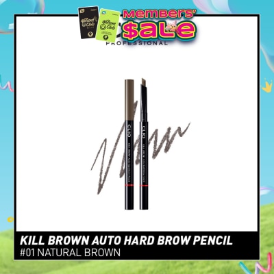 CLIO - Kill Brown Auto Hard Brow Pencil 01 Natural Brown 1s