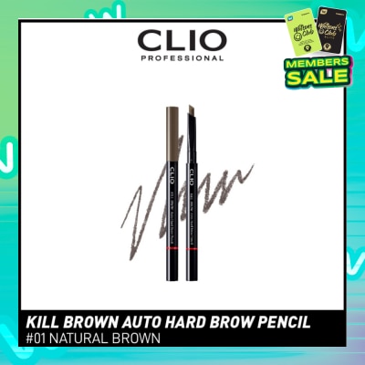 CLIO Kill Brown Auto Hard Brow Pencil 01 Natural Brown 1s